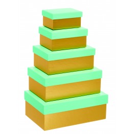 Gift Boxes , nest of 5  GBA990